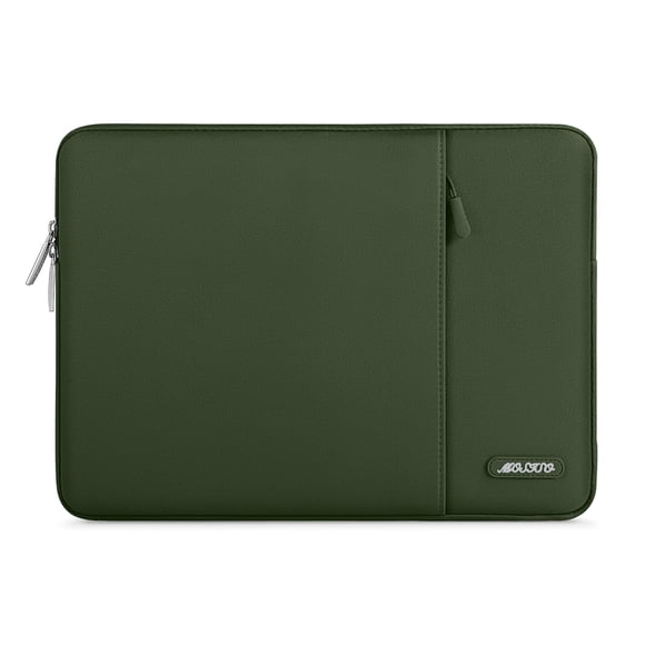 Funda para portátil MOSISO de poliéster de 15 pulgadas, color verde militar