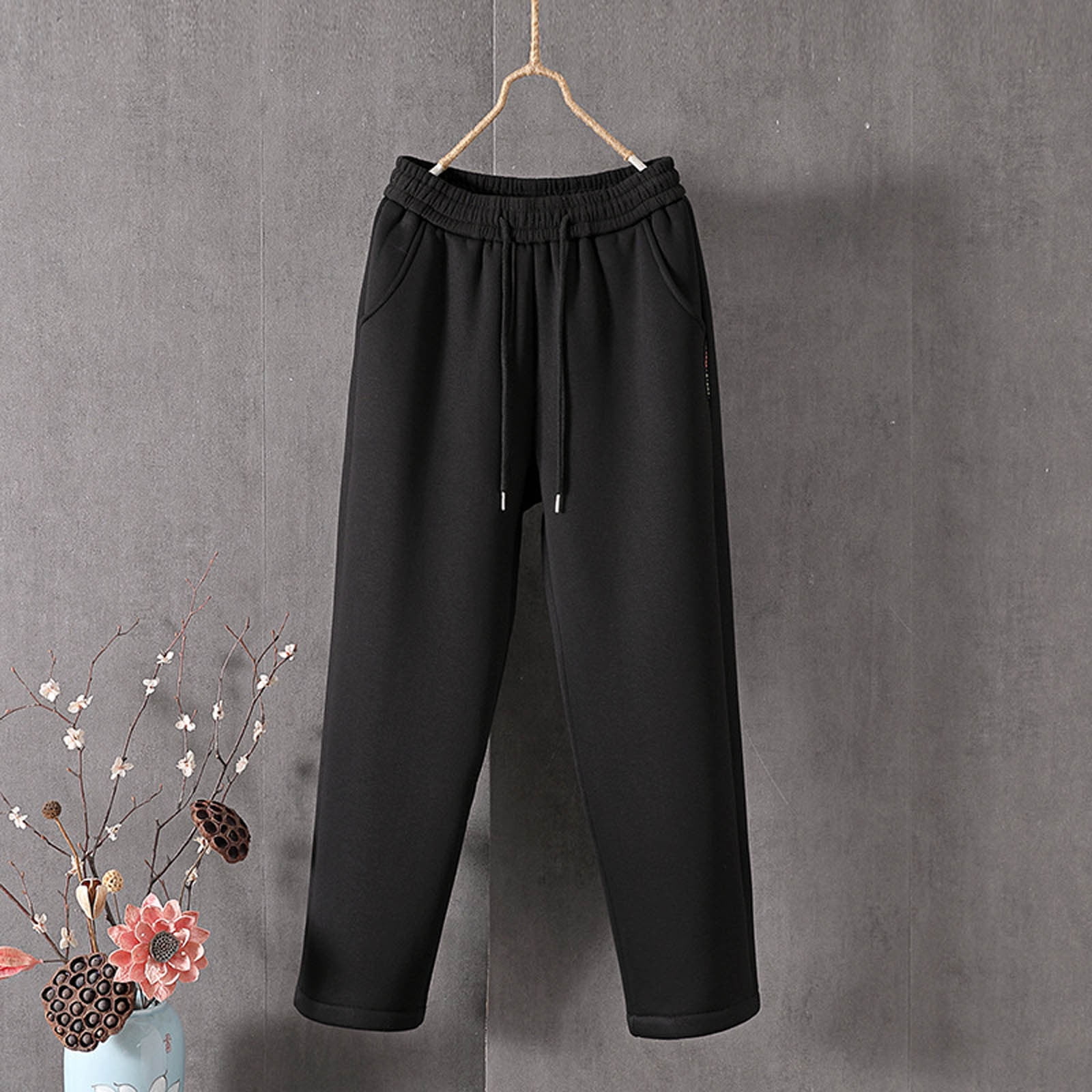 CTEEGC Drawstring Sweatpants Women Flame Printed Baggy Wide Leg Pants  Relaxed Fit Joggers Pants Close Bottom Comfy Trousers Women's Pants 2024  Damen Sommerhose Black : : Clothing, Shoes & Accessories