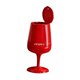 thumbnail image 3 of Papelera con ruedas para el hogar, ideal para sala de estar, oficina o dormitorio. Rojo, 3 of 9