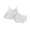 White, variant on BemeyourBBs Toddler Baby Girls Summer Clothes Little Baby Girl Summer Outfit Cute Solid Color Strap Sleeveless Eyelets Ruffle Tank Vest Tops with Bloomer Shorts 2Pcs Set