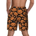 thumbnail image 2 of Lsque Mens Swim Trunks Halloween Pumpkins Pattern - Bathing Suit Compression Liner - Beach Swim Shorts Swimwear - (S-3XL) - Stretch Quick Dry -Large, 2 of 9