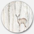 thumbnail image 1 of Designart « A Woodland Walk into the Forest I » Art Mural Rond en Métal Style Ferme, 1 of 3