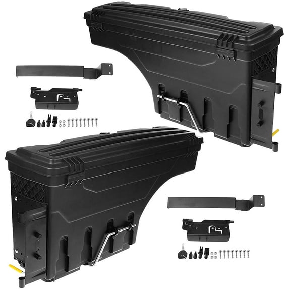 A-Premium Truck Bed Storage Box Tool Box Compatible with Ram 1500 2019-2021 Rear Left and Right 2-PC Set