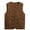 Coffee Vest, variant on Htigea Quilted Vest for Women Plain Snap Button Sleeveless Jackets Winter Lightweight Body Warmer Gilet with Pocket Black XXL
