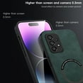 thumbnail image 6 of Mantto for Samsung Galaxy A23 4G Case Compatible with MagSafe Charging, Vegan PU Leather Slim Classic Luxury Elegant Thin Drop Protection Protective Cover for Samsung Galaxy A23 4G, Green, 6 of 9