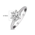 thumbnail image 3 of TimeLe$$ Classics 3 Carat Lab Grown 6 Prong Solitaire Round Cut Solitaire Diamond Engagement Ring For Women in 14K White Gold (Ring Size: 5.5), 3 of 4
