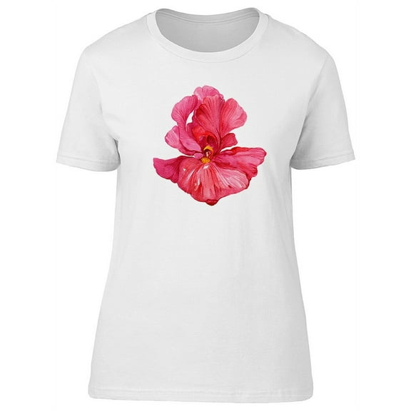 Cute Hot Pink Iris Flower Tee Women's -Image by Shutterstock