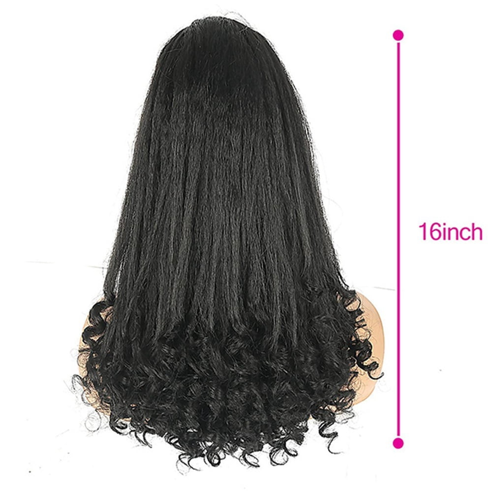 Yaki Drawstring Ponytail with End Curls, 16 Inch Synthetic Heat Resistant Hairpiece Fake Hair Extensions for Women