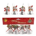 thumbnail image 4 of Paquete de mini lazos navideños con cascabeles para árbol de Navidad, suministros de decoración para fiestas, decoración del hogar, accesorios para colgar árboles de Navidad (plata), 4 of 4