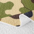 thumbnail image 5 of Manfei Rustic Camouflage Bed Spread Queen, Vintage Camo Queen Coverlet Set, Coyote Brown, 3 Pieces, 1 Quilt and 2 Pillowcases, 5 of 7