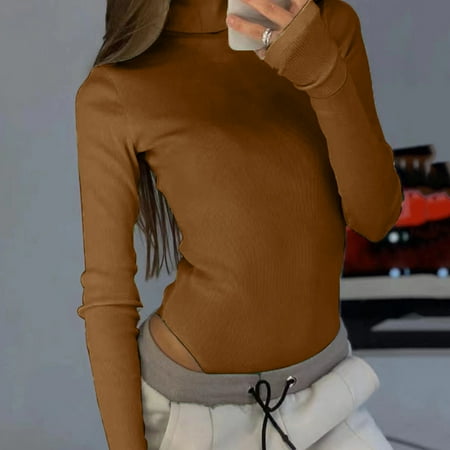 

Yuwegr Jumpsuits For Women Long Sleeve Jumpsuit Stretchy Rompers Dressy Casual Loose Summer Bodysuit A M