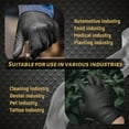 thumbnail image 7 of 100 pcs Heavy Duty Mechanic Nitrile Black/Orange/Green Disposable 8 MIL Diamond Gloves, 7 of 7