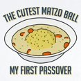 thumbnail image 2 of CafePress - Matzo Ball My First Passover Baby Light Bodysuit - Baby Light Bodysuit, Size Newborn - 24 Months, 2 of 4