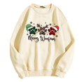 thumbnail image 6 of Wxolcjlv Christmas Paw Print Sweatshirt for Women Pullover Build Sweatshirts, 6 of 6