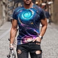 thumbnail image 5 of cocolona Mens T Shirts Summer Short Sleeve Crew Neck Tops Fashion Casual Loose Pullover Graphic Tees, 5 of 5