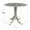 Washed Gray Taupe, variant on 42" Round Dual Drop Leaf Pedestal Table - 35.5"H  Espresso
