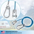 thumbnail image 2 of Valonic Cable Breakaway para remolques y caravanas, 1 m, azul, con mosquetón, 250 kg de resistencia, 2 of 8