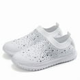 thumbnail image 6 of Women Sparkly Glitter Sneakers Ladies Casual Slip on Trainers Sock Shoes, 6 of 11