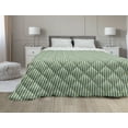 thumbnail image 1 of Teal Green Down Alternative Comforter, Gemstone Inspired Forms as Vertical Design with Diagonal Lines, Microfiber Quilt for All Season, 5 Sizes, Teal Pale Teal and Sea Green, by Ambesonne, 1 of 3