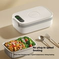 thumbnail image 2 of Student Lunch Box Cordless Heating Systems 1000ml Capacity 4 Intelligent Temperature Mode Type C Charging Portable Meal Container, 2 of 8