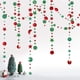 thumbnail image 5 of Guirnalda de papel redonda con estrellas rojas y verdes de 4 m, decoración para fiestas de Nochebuena 2024, adornos para el hogar, feliz año nuevo 2025, 5 of 5