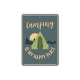 thumbnail image 2 of Camping is My Happy Place Novelty Decor, Metal Wall Sign - 10x14 Inches, 2 of 4