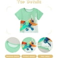 thumbnail image 5 of ZOEREA Toddler Boy Clothes Kids Summer Short Sleeve T-Shirt and Shorts Outfit 2 Piece Sweatsuit Clothing Set 2-7T, 5 of 16