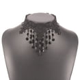 thumbnail image 1 of 1 pieza de collar de cuentas con colgante de encaje negro, collar gótico con borlas y flores huecas, accesorios de joyería para mujeres y niñas Sincero Electrónica, 1 of 5