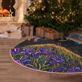 thumbnail image 5 of Daiia Galactic Night Over Meadow Drawing Merry Christmas Tree Skirt , Xmas Large Lace-up Tree Skirt, Santa Snowflakes Rustic Home Decorations New Year Party Farmhouse Decor-48", 5 of 6
