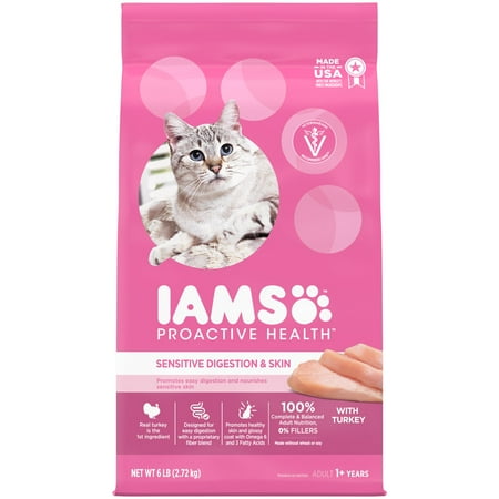 UPC: 0019014805112 | IAMS Proactive Health Turkey Dry Cat Food 6 lb Bag