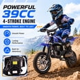 thumbnail image 6 of QEASET 39CC Dirt Bike, Mini Bike 4-Stroke Gas Powered off Road with Max Speed 20MPH, Pull Start, 6 of 9