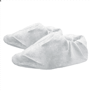 Gen-Nex Shoe Covers Non-Slip Soles, White Color Machine Washable Hygienic Indoor Outdoor Shoe Covers for Workplace, Automotive, Healthcare and More (Large/X-Large)