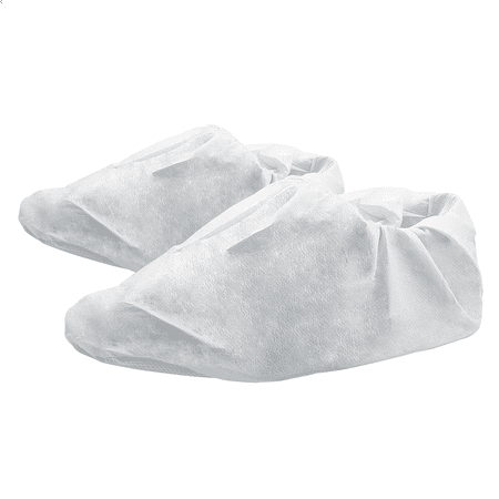Gen-Nex Shoe Covers Non-Slip Soles, White Color Machine Washable Hygienic Indoor Outdoor Shoe Covers for Workplace, Automotive, Healthcare and More (Large/X-Large)