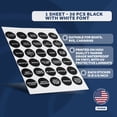 thumbnail image 2 of Five Oceans Marine Switch Panel Waterproof Stickers for Boats/RVs - FO3928, Black/White, 30-Piece, 2 of 5
