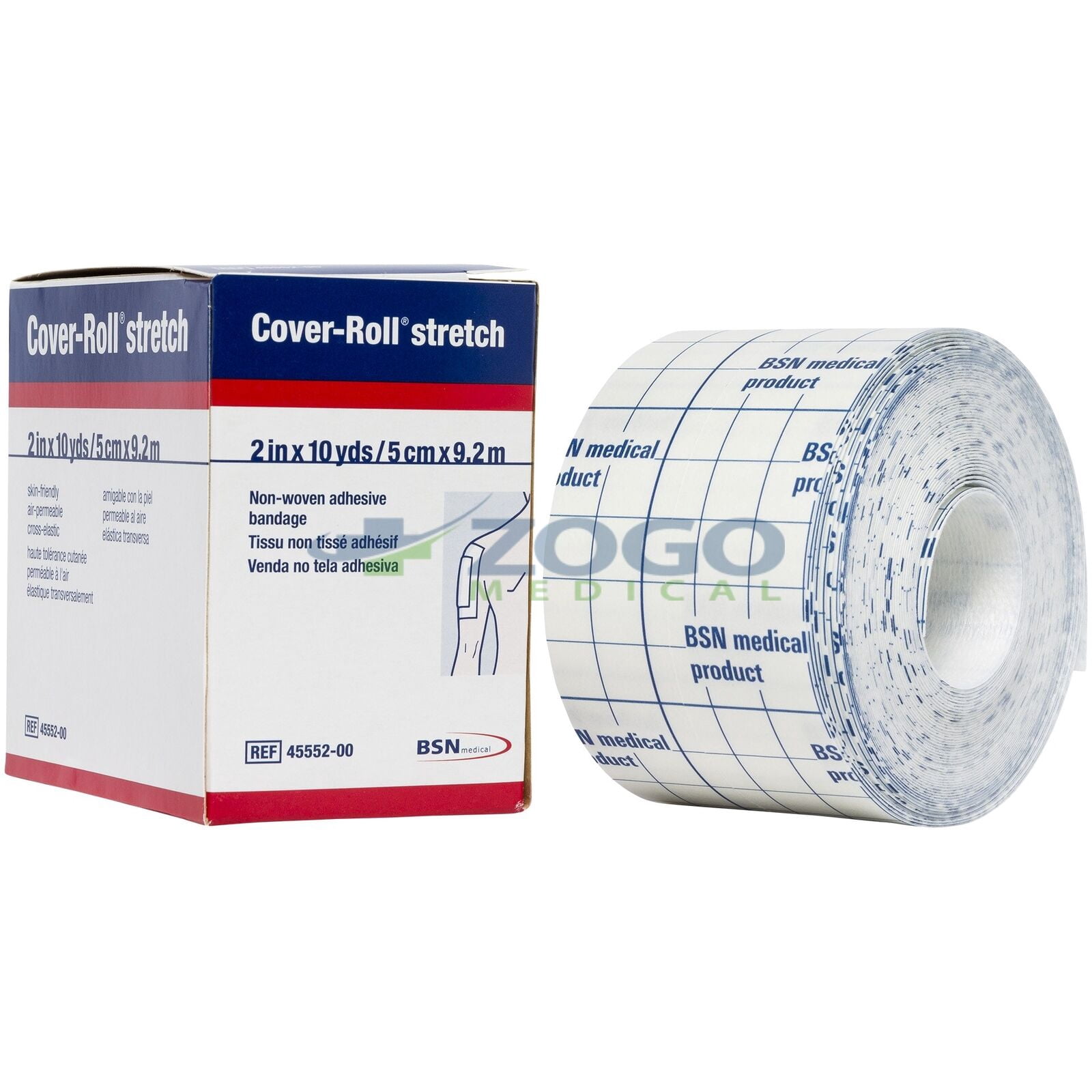 BSN 45552 Cover-Roll Elastic Stretch Bandage 2" x 10 Yds - 1 Roll