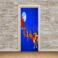 thumbnail image 5 of Vaidha Door Sticker Christmas Snowman 3D Sticker Door Sticker Removable, 5 of 5