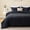 Black, variant on Sleep Zone 85gsm Luxury Plush Solid Microfiber Comforter Set, All Season Ultra Soft Bedding, Queen Black