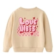 thumbnail image 2 of Bnwani Toddler Sweatshirt Girls Crew Neck Long Sleeve Fall Warm Sweatshirt Letter Printed Pullover, 2 of 7