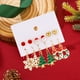 thumbnail image 4 of Pendientes Navideños Xihbxyly con Bolas de Pelo de Papá Noel y Árbol de Navidad, 4 of 6