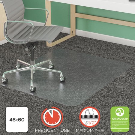 UPC: 0079916011929 | deflecto SuperMat Frequent Use Chair Mat  Med Pile Carpet  Roll  46 x 60  Rectangle  CR -DEFCM14443FCOM