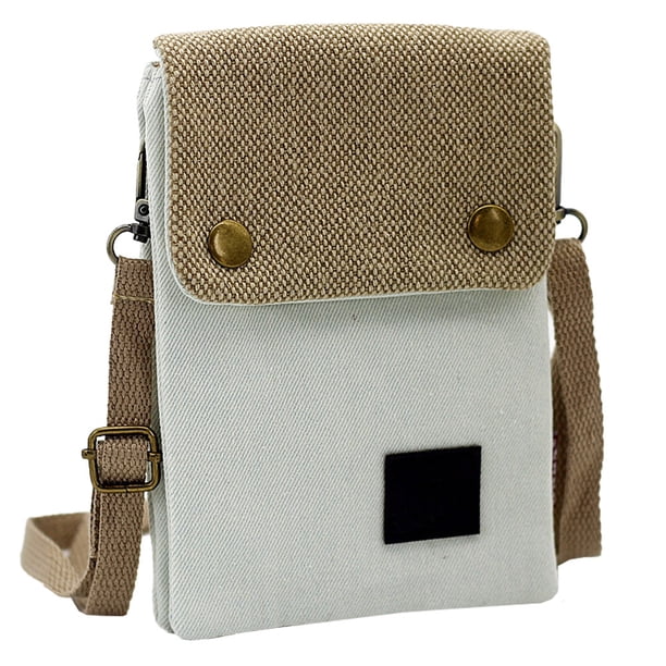 Bolso bandolera pequeño para teléfono móvil con correa para el hombro, billetera de lona para teléfono móvil para niña MFZFUKR BST3055186-4