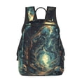 thumbnail image 1 of Balery Enchanted Forest Skull Path Mochila ligera para hombre y mujer: duradera e impermeable, ideal para la escuela, el trabajo, viajes y uso diario., 1 of 7