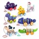 thumbnail image 4 of Lovely Cartoon Duck Puppy Pull Drag Rope Tractor Toddler Baby Walk Learning Toy 26-27s, 4 of 5