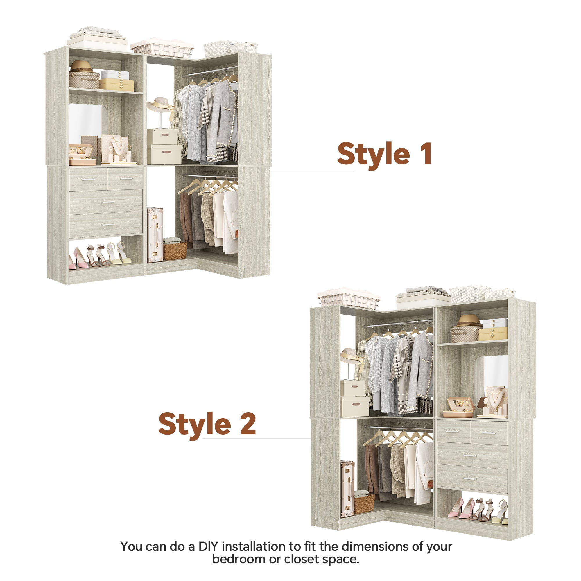 m’s closet Freestanding 56.5