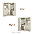 thumbnail image 6 of iSunirm Closet Organizer System with 4 Drawers, 56.5"(4.7 FT) Freestanding Closet System with Rods & Shelves, Max Load 1400+ lbs, Wash Oak, 6 of 7