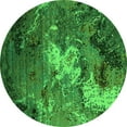 thumbnail image 1 of Ahgly Company Indoor Round Oriental Green Industrial Area Rugs, 7' Round, 1 of 4