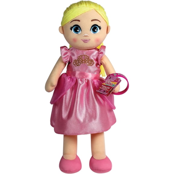 Love Diana Pink Princess Doll, Plush, 15 inch