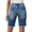 Blue, variant on Tisuna Patriotic Jean Shorts For Womens Zipper Button Waist American Flag Print Trendy Stretch Denim Shorts Ladies Slim Fit 4Th Of July Shorts Blue