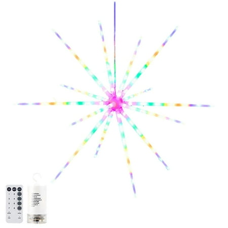 

Led Starburst Light with Remote 112 LED Meteor Firework Lights Christmas Light Starburst String Lights with Timer Function
