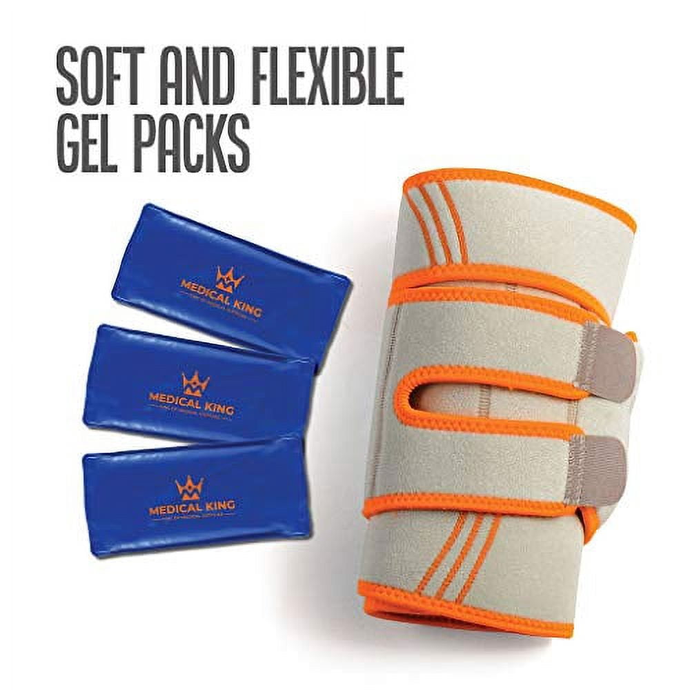 Knee ice wrap, Cold and Hot Adjustable - Knee ice Pack Reusable Gel Compression Support, Helps for Injuries, Joint Pain, Swelling, Surgery, and All Kind of Pains - Special Comfortable Soft Material